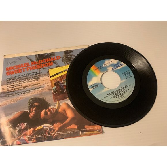 Michael McDonald "Sweet Freedom" 7" Vinyl Single 1986 MCA Records Theme From "Ru - Picture 7 of 7